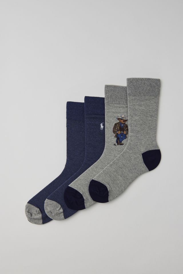 Polo Ralph Lauren Cowboy Bear Crew Sock 2-Pack #1
