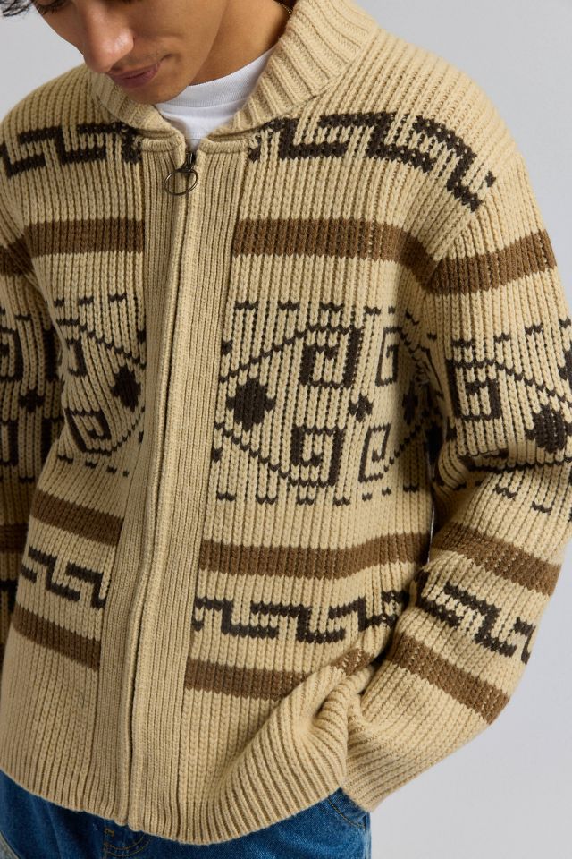 New Urban Outfitters PENDLETON store Long Westerly Cardigan $269 MEDIUM Tan/Brown