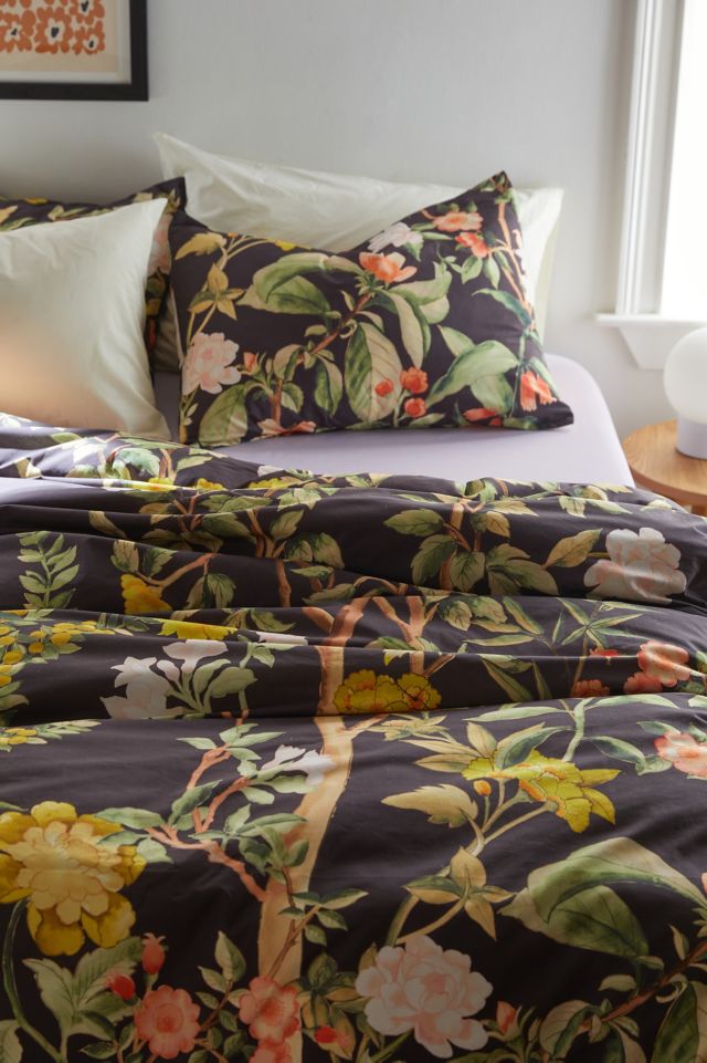 Freya Floral Breezy Cotton Percale Duvet Cover