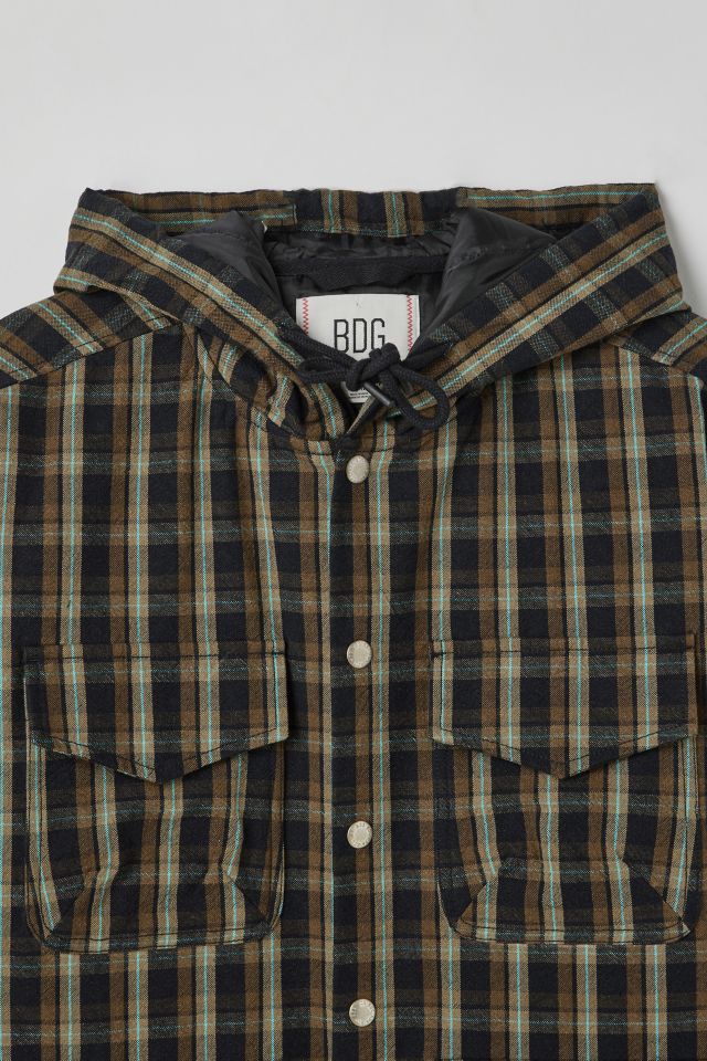 BDG Quilted Plaid Lined Shirt Jacket #3