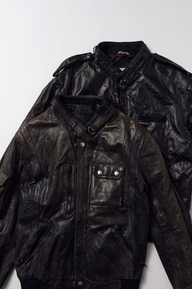 Urban Renewal Vintage Leather Bomber Jacket