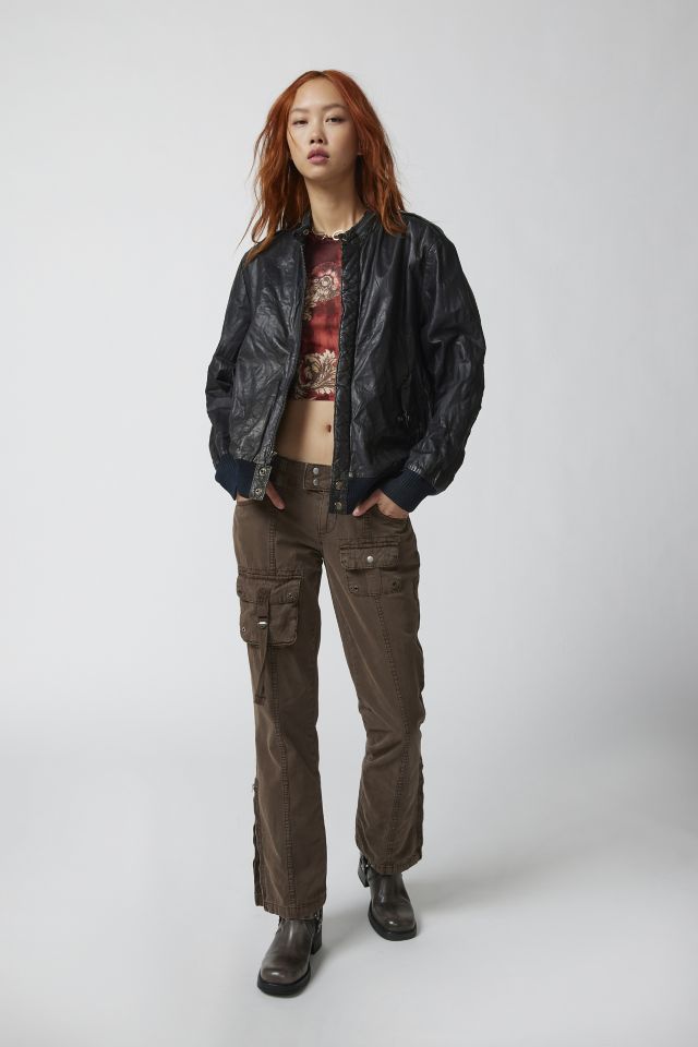 Urban Renewal Vintage Leather Bomber Jacket