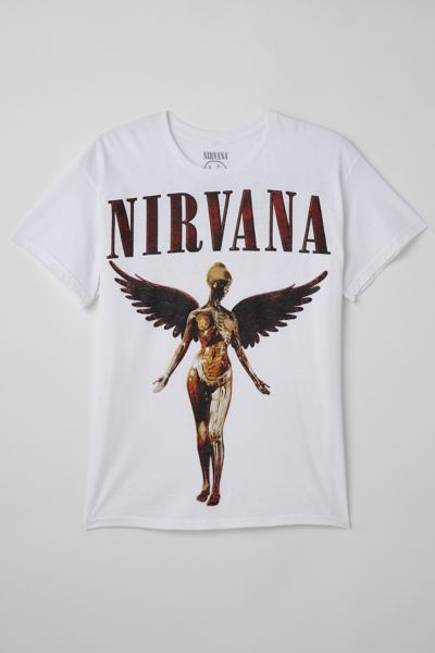 Urban Outfitters Nirvana In Utero Tour Tee In White, Men's At