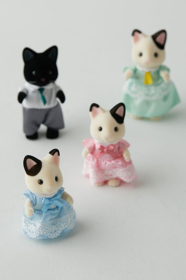 Calico Critters Tuxedo Cat Family Figure Set #1