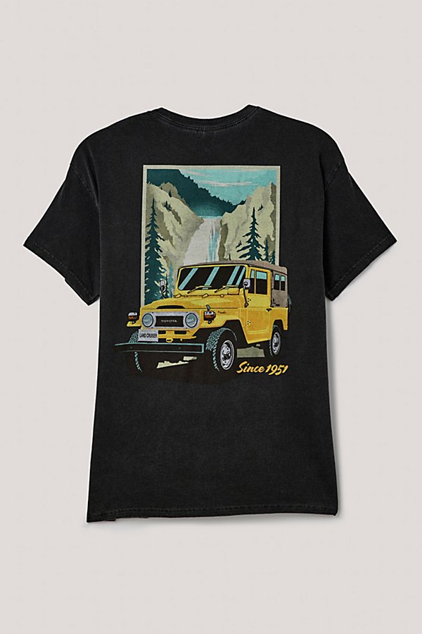 Urban Outfitters Toyota Land Cruiser Vintage Graphic Tee In Black