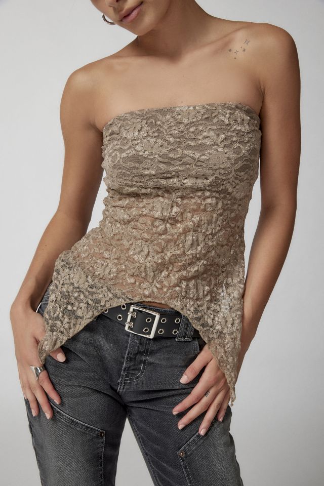 Urban Renewal Remnants Witchy Lace Tube Top
