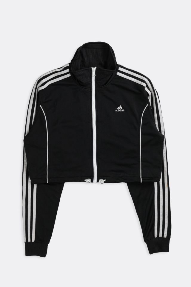 Adidas crop track jacket online