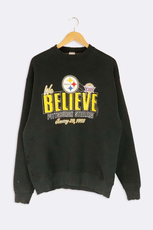 Vintage 1995 NFL Pittsburgh Steelers We Believe Super Bowl