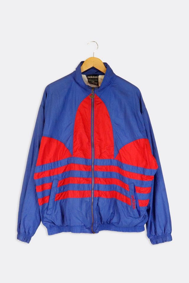antártico preocupación trapo Vintage Adidas Large Logo Windbreaker Jacket | Urban Outfitters