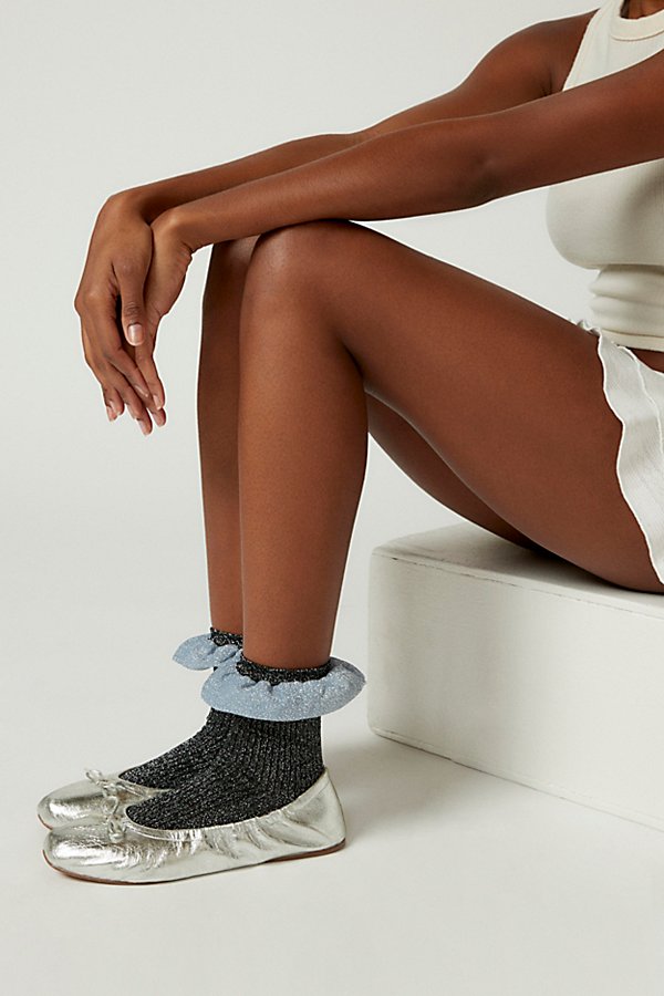 Happy Socks Carly Crew Sock In Black, Women's At Urban Outfitters