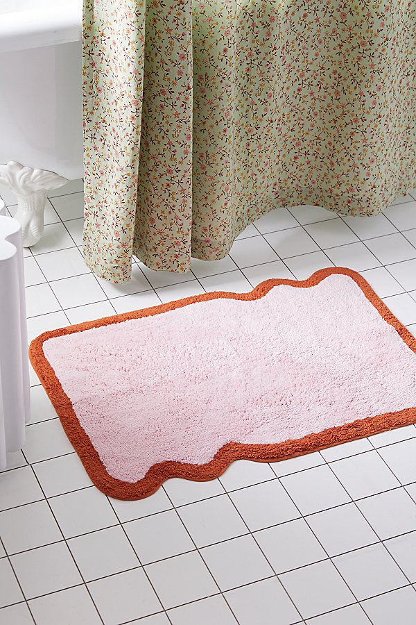 Shop Urban Outfitters Oliver Bath Mat In Pink At