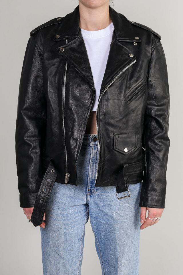 Vintage Leather Moto Jacket 009 | Urban Outfitters