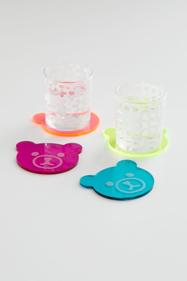 Teddy Fresh UO Exclusive Acrylic Coaster Set Urban Outfitters Canada