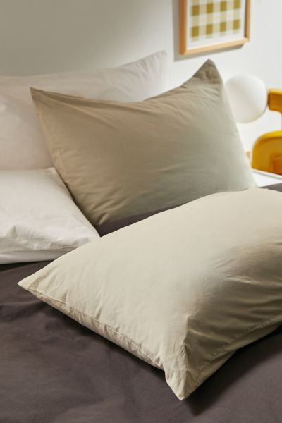 Urban Outfitters Breezy Cotton Percale Sham Set In Green
