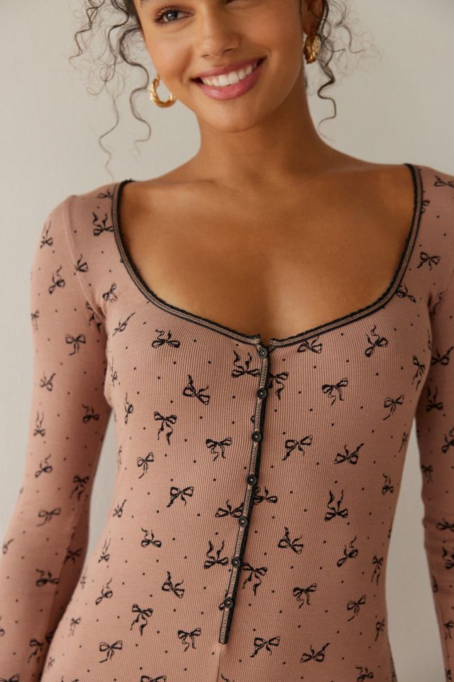 Out From Under Sweet Dreams Printed Romper #2