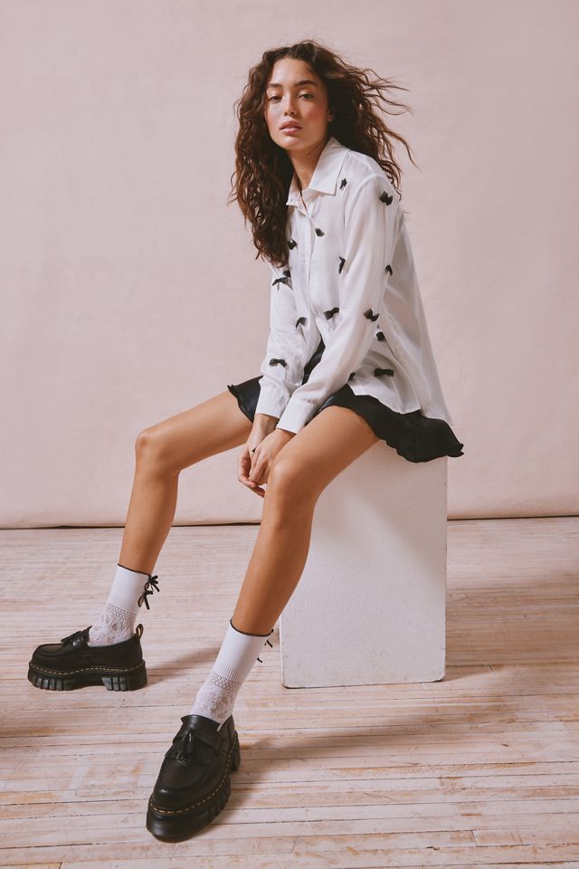 Sister Jane Dauphine Bow Button-Down Top | Urban Outfitters