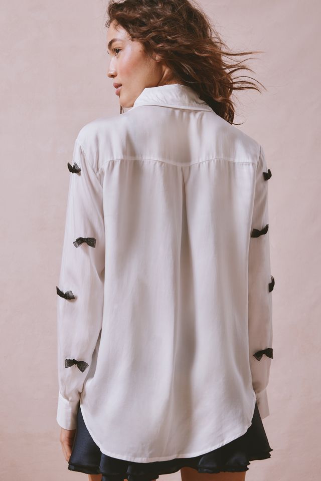 Sister Jane Dauphine Bow Button-Down Top | Urban Outfitters