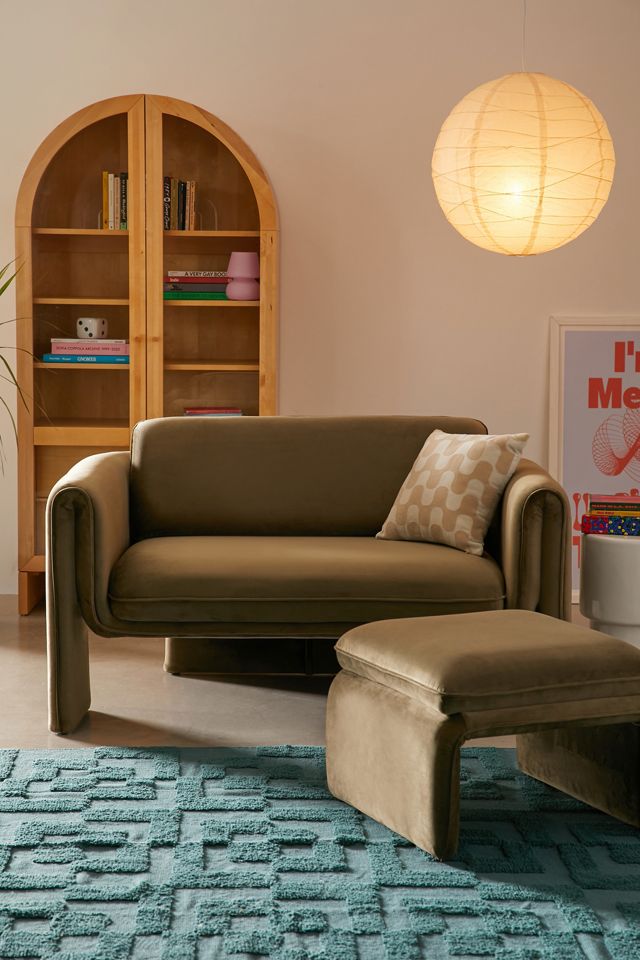 Floria Velvet Settee Sofa Urban Outfitters — free download