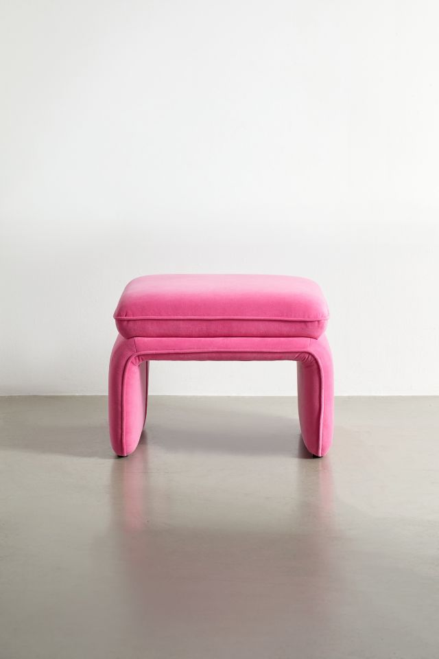 Floria Velvet Ottoman #1