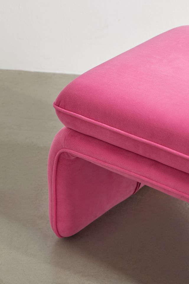 Floria Velvet Ottoman #3