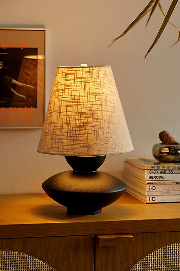 Urban Outfitters Darin Table Lamp In Black At