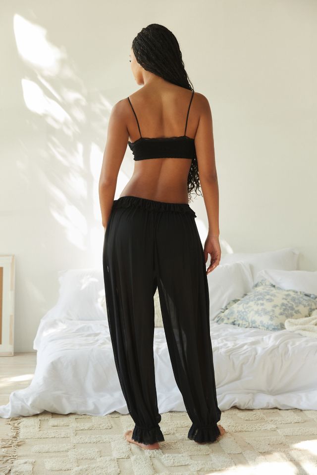 Out From Under Amore Mesh Pant In Black,at Urban Outfitters