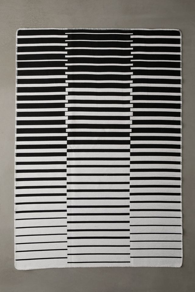 Black & White Washable Rug Urban Outfitters