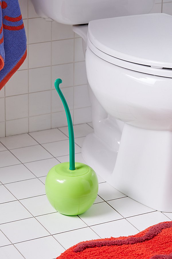 Urban Outfitters Cherry Toilet Brush In Green