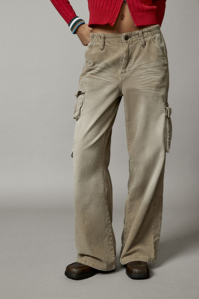 Urban Outfitters BDG Brown Corduroy Cargo Men's Trousers Size W26 L30  RRP:59£!
