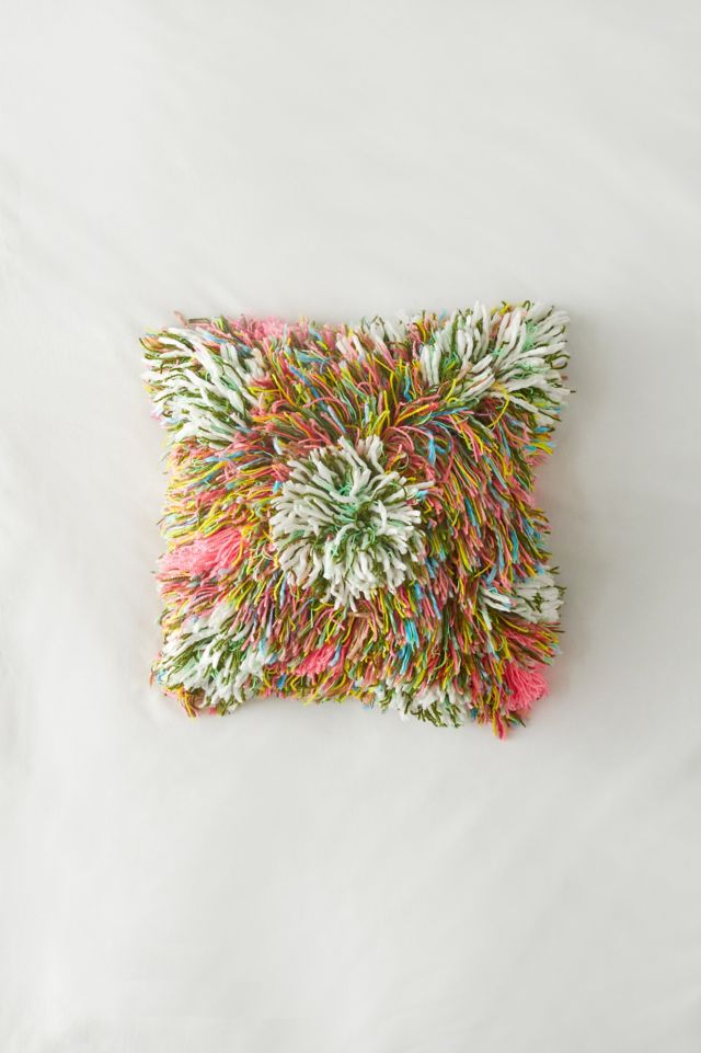 Crazy Yarn Throw Pillow #1