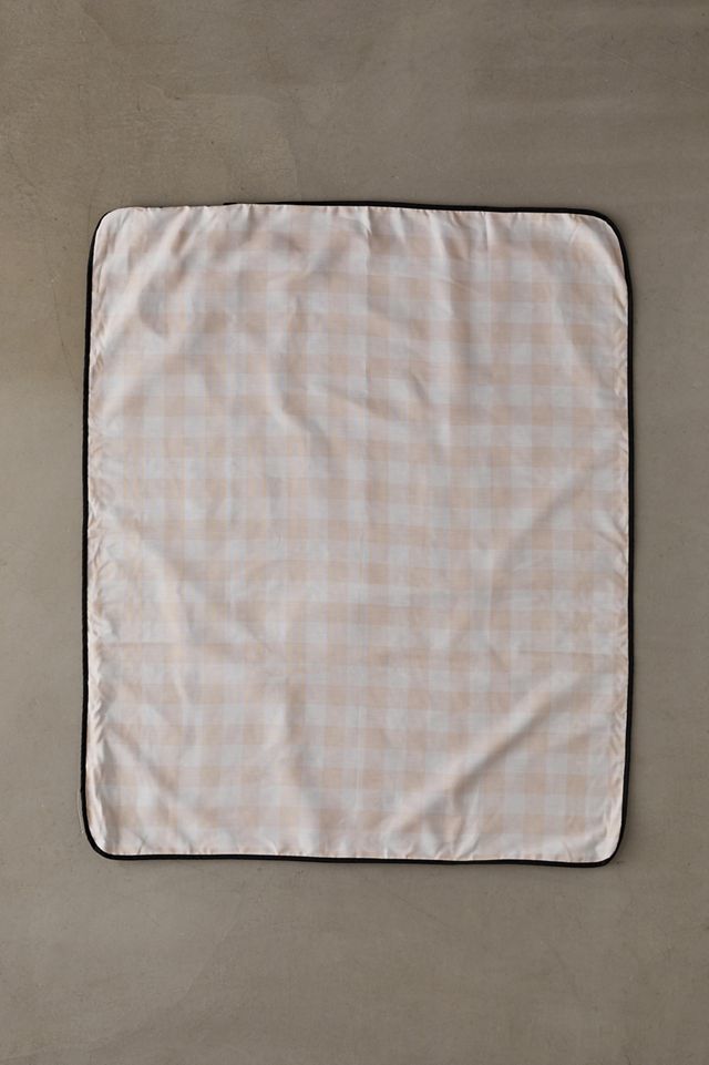 Colour Poems For Deny Gingham Warm Neutral Picnic Blanket Urban