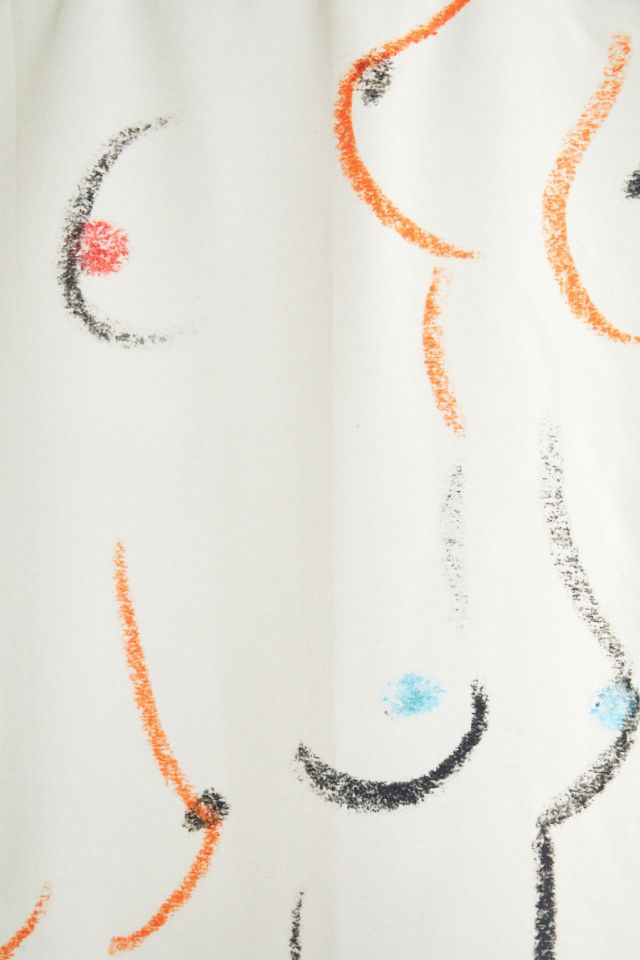 Amanda Laurel Atkins  Breasts in Cream Shower Curtain #1