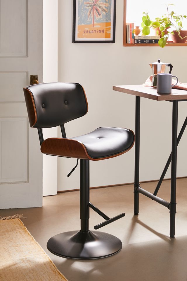 Sienna Faux Leather Counter Stool Urban Outfitters