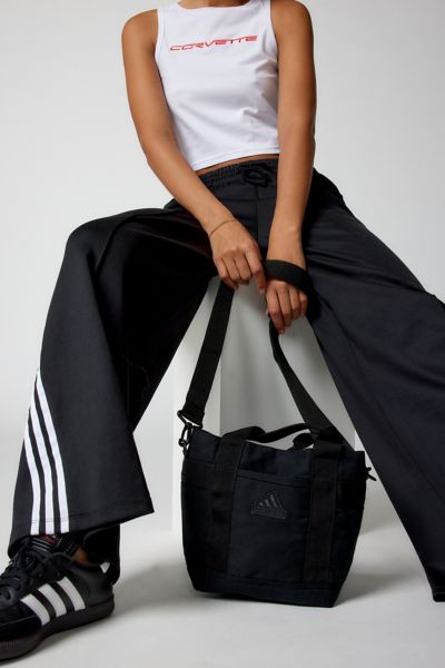 Adidas Originals Essentials Canvas Mini Tote Bag In Black, Women's At Urban Outfitters