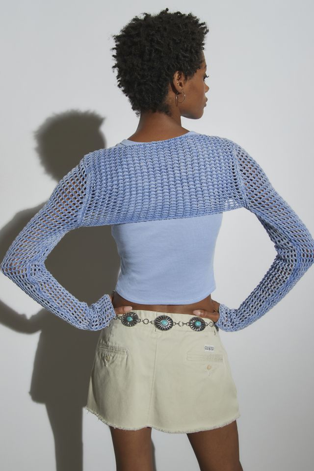 UO Open-Knit Shrug Sweater #3