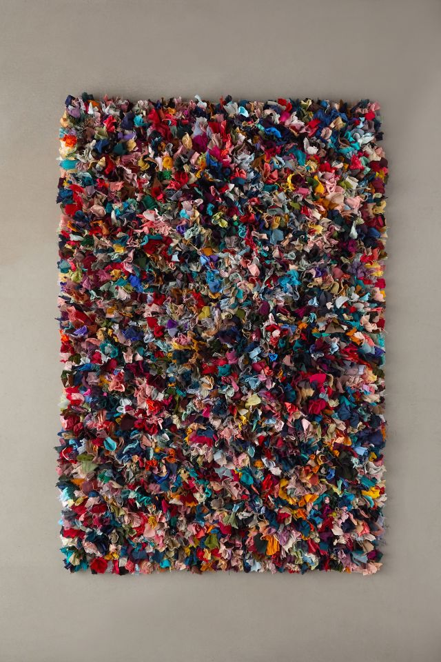 Urban Renewal Remnants Silk Sari Rug #2