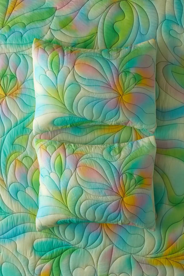 Trippy Quilted Sham Set #1