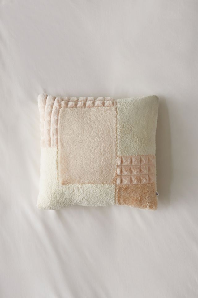 Urban Renewal Remnants Cozy Patched Fleece Throw Pillow #1