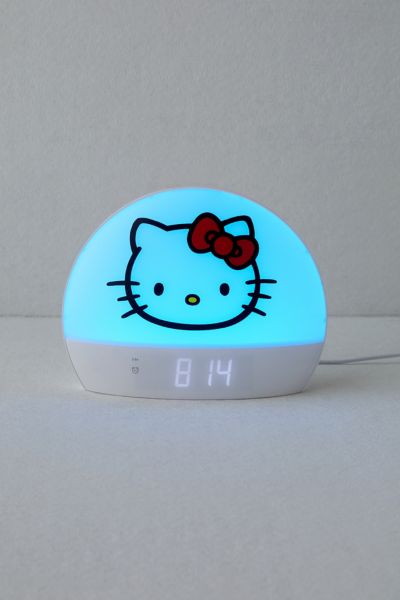 Urban Outfitters Hello Kitty Sunrise Alarm Clock In White At  In Blue