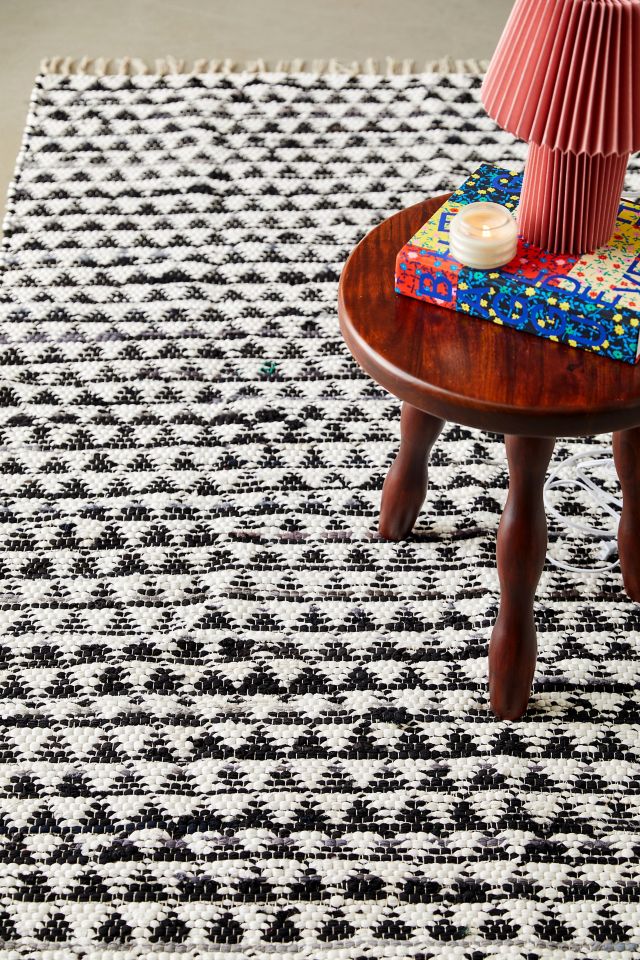 ReMADE By UO Remnant Chindi Woven Triangle Rug #1