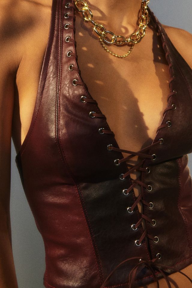 Leather Corset Top -  Canada