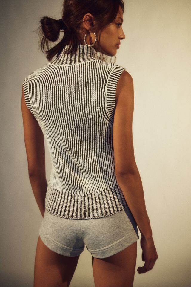 Jaded London Maddox Zip-Up Sweater Vest | Urban Outfitters Canada