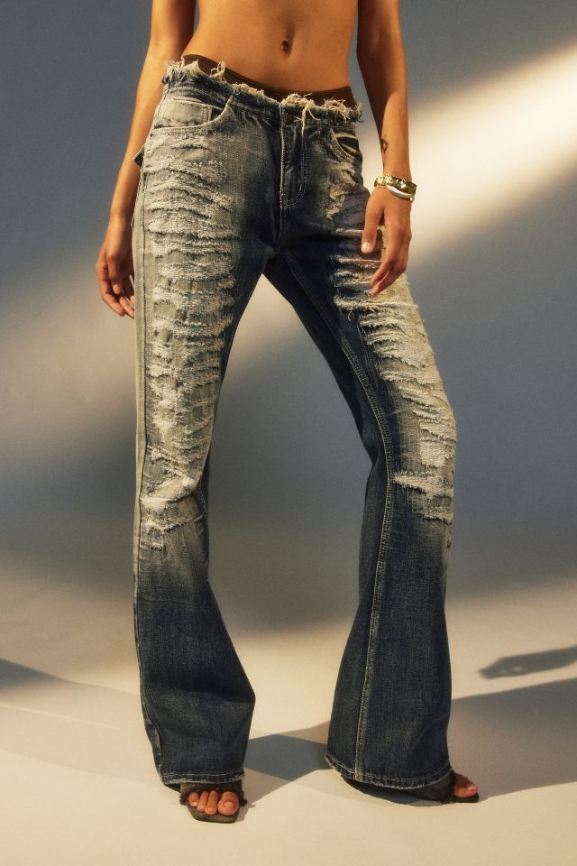 Second Life Marketplace - DH - ULTRA LOW RISE JEANS - BLUE WASHED