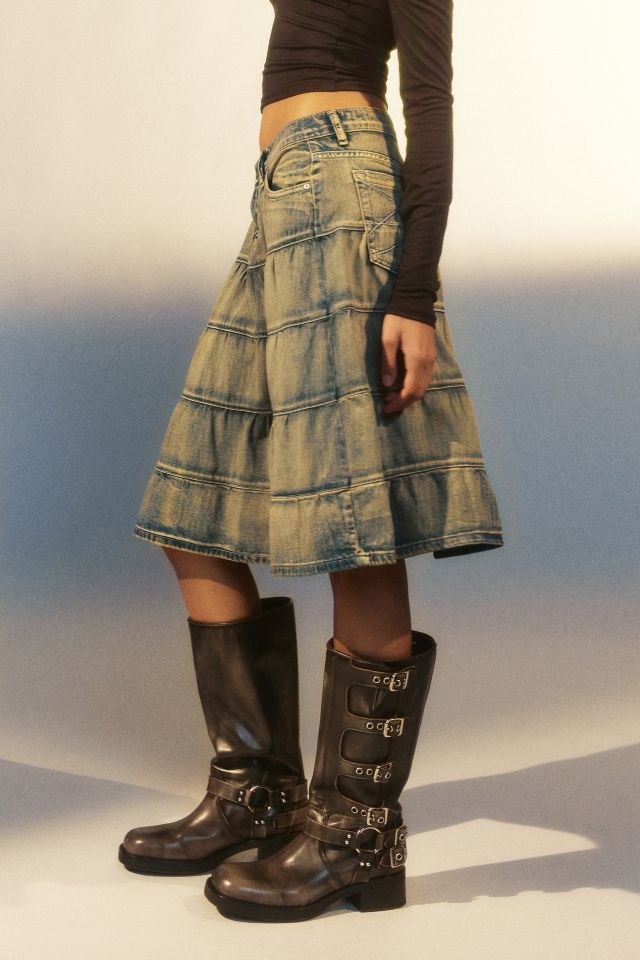 Jupe Midi Prairie en Denim Jaded London #2