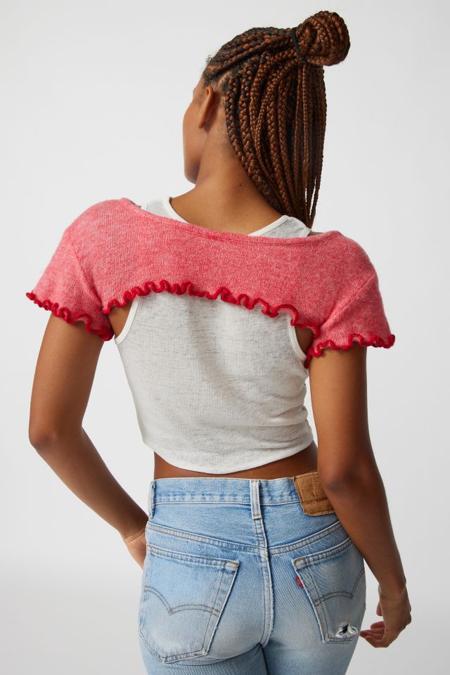 Isa Short Sleeve Shrug Cardigan #3