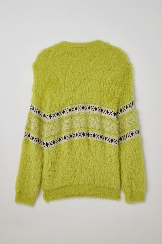 BDG Fuzzy Fairisle Crew Neck Sweater #2