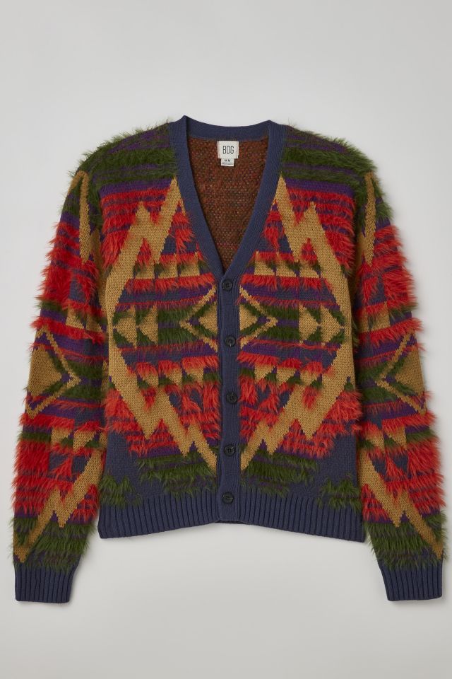BDG Fuzzy Southwestern Cardigan #1