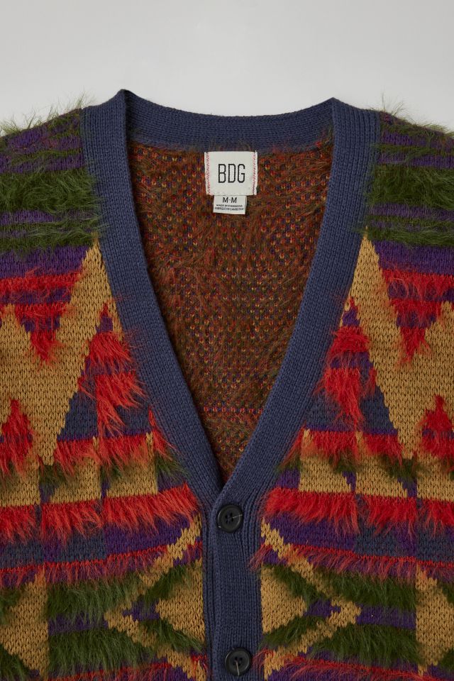 BDG Fuzzy Southwestern Cardigan #3