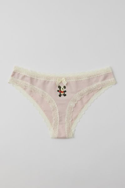 Out From Under Noelle Lace Trim Tanga In Bear, Women's At Urban Outfitters