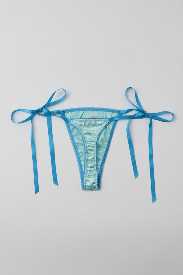 Out From Under Sweet Nothings Satin Bow Thong #1